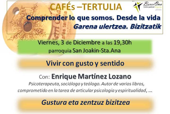 imagen Café Tertulia con …  Enrique Martínez Lozano